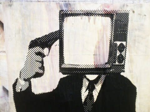 tv suicide street art 2