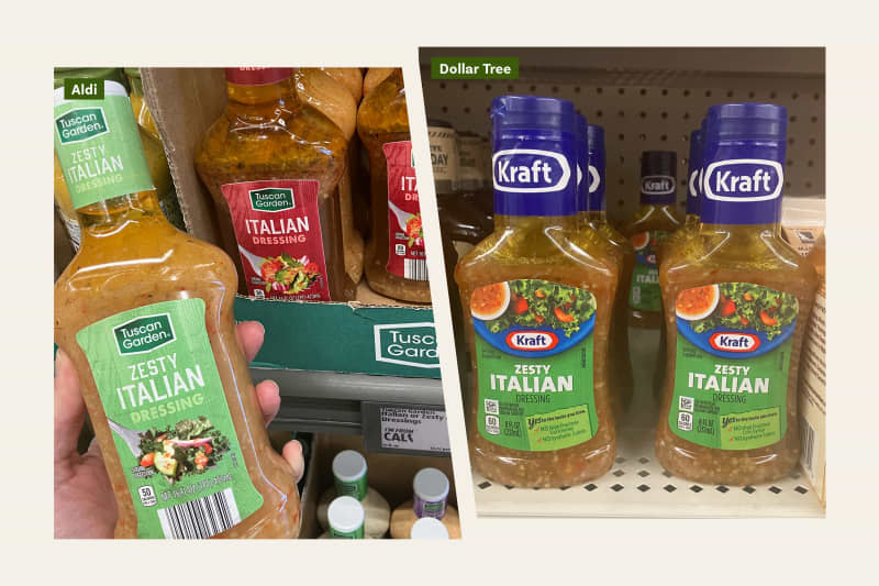 Aldi vs Dollar Tree: Italian Dressing