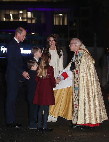 <p>JOHN RAINFORD / BACKGRID</p> Kate Middleton with her family at her Christmas concert on Dec. 8, 2023