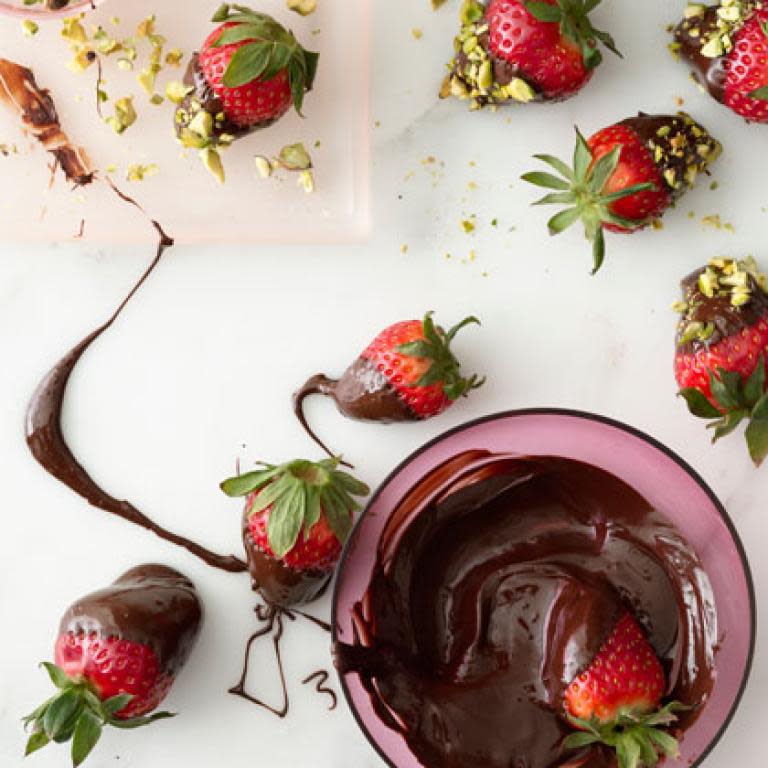 Dark Chocolate-Covered Strawberries