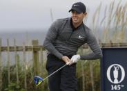 Golf - British Open - Northern Ireland's Rory McIlroy watches his tee short on the third hole during the final round - Royal Troon, Scotland, Britain - 17/07/2016. REUTERS/Craig Brough