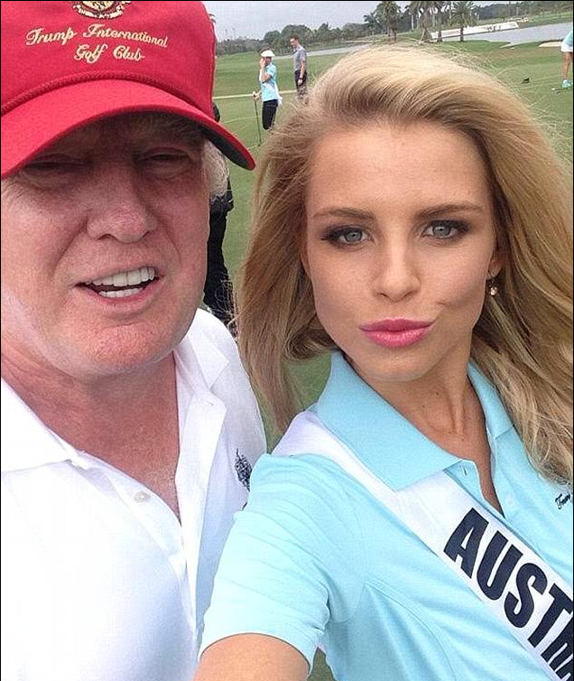 She shared this selfie of herself with the now President on social media. Source: Instagram