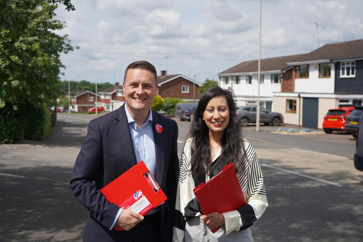 Labour's Wes Streeting with Dudley Labour candidate Sonia Kumar <i>(Image: Labour Party)</i>