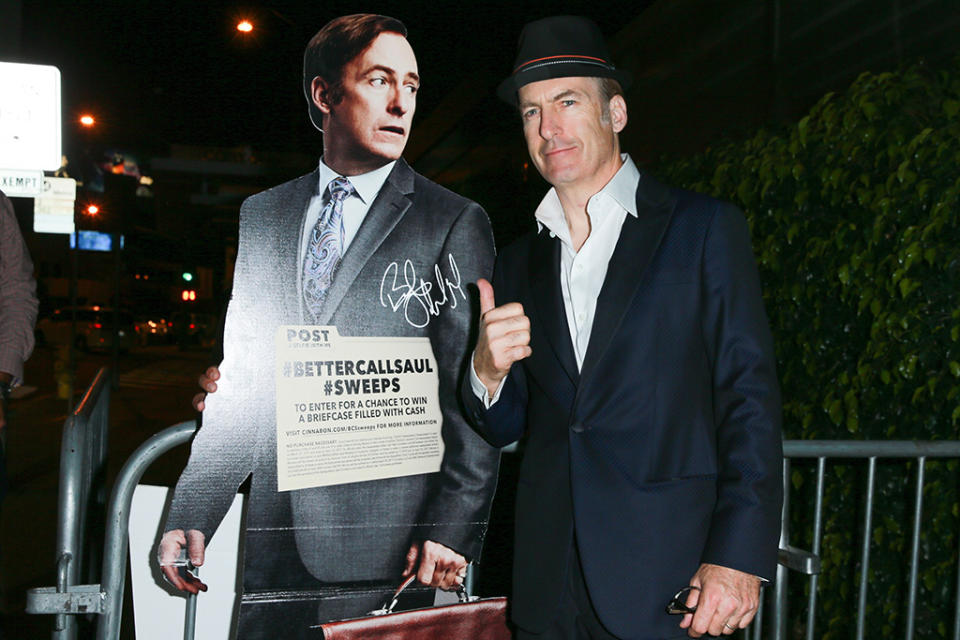 <p>Bob Odenkirk at the AMC Networks’ 69th after-party at BOA Steakhouse in West Hollywood, Calif. (Photo: Rich Fury/Getty Images) </p>