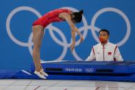 <p>Liu took the silver medal, coming in second to her teammate Zhou Xueying.</p>