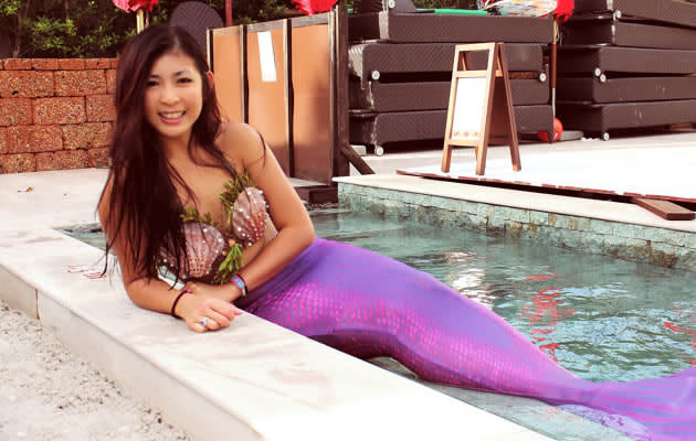 Cara Nicole Neo, who also goes by "mermaid Syrena", is a Singaporean who's joined the mermaid trend. (Photo courtesy of Cara Nicole Neo)