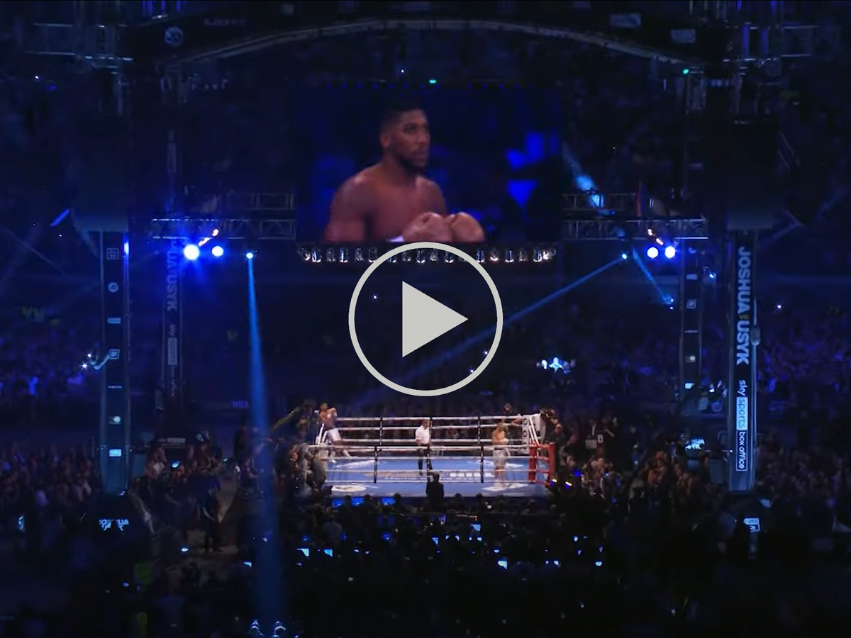 Anthony Joshua lost his heavyweight titles to Oleksandr Usyk on points in their first fight on 25 September, 2021 (YouTube/ Screengrab)