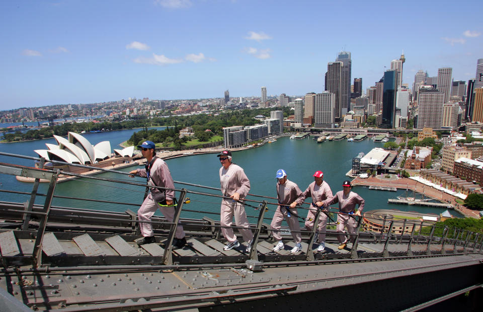 The royals are set to climb the iconic Sydney Harbour bridge. Photo: Getty Images