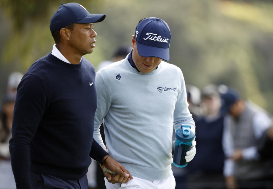 Tiger Woods and Justin Thomas