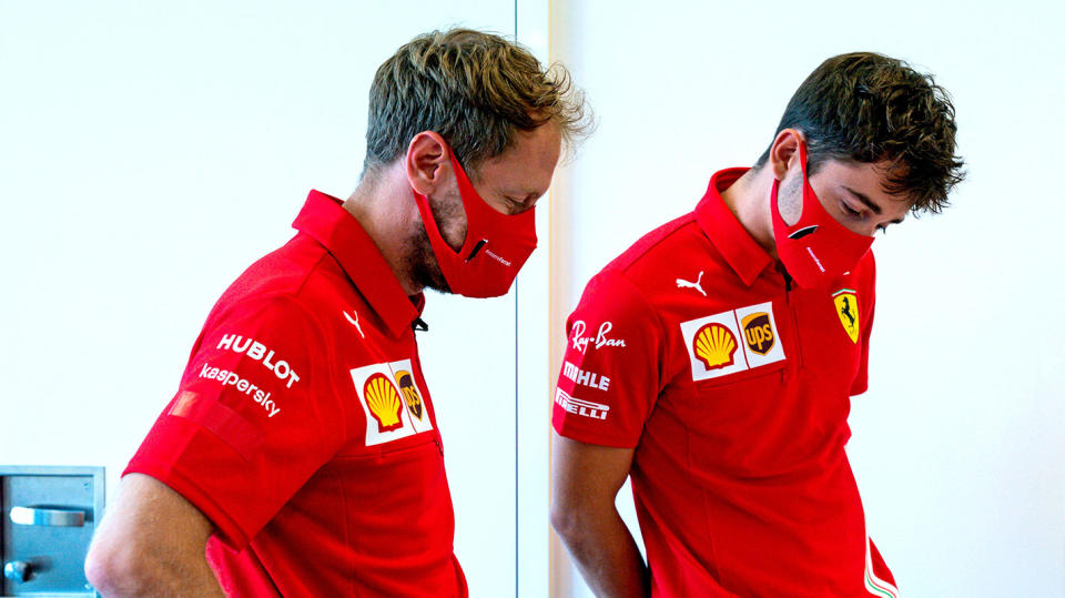 首圈與隊友Vettel碰撞Leclerc認錯