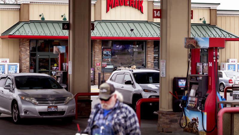 A Maverik store and gas station in Sandy is photographed on Friday, April 21, 2023. Salt Lake City-based Maverik is acquiring the 400-store Kum  & Go convenience store chain.