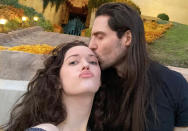 <p>Dennings made her <a href="https://people.com/tv/kat-dennings-appears-to-confirm-new-romance-with-singer-andrew-w-k/" rel="nofollow noopener" target="_blank" data-ylk="slk:relationship with W.K.;elm:context_link;itc:0;sec:content-canvas" class="link ">relationship with W.K.</a> Instagram official on May 3, posting a few sultry snaps of her 41-year-old beau <a href="https://www.instagram.com/p/CORlzoSHcF0/" rel="nofollow noopener" target="_blank" data-ylk="slk:on Instagram;elm:context_link;itc:0;sec:content-canvas" class="link ">on Instagram</a>. For any still wondering if that meant they were dating, she clarified with a <a href="https://www.instagram.com/p/COW8fbDH_ef/" rel="nofollow noopener" target="_blank" data-ylk="slk:photo;elm:context_link;itc:0;sec:content-canvas" class="link ">photo </a> of W.K. kissing her on the forehead. </p>