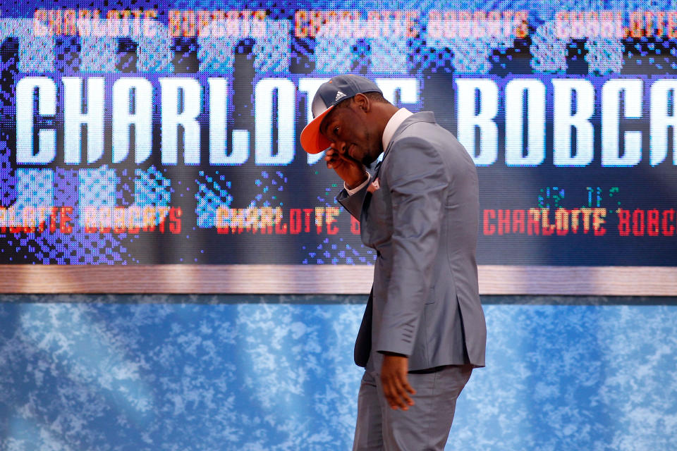 Charlotte drafted Kemba Walker No. 9 overall in 2011 largely because Michael Jordan became enamored with him during the NCAA tournament. (Getty)