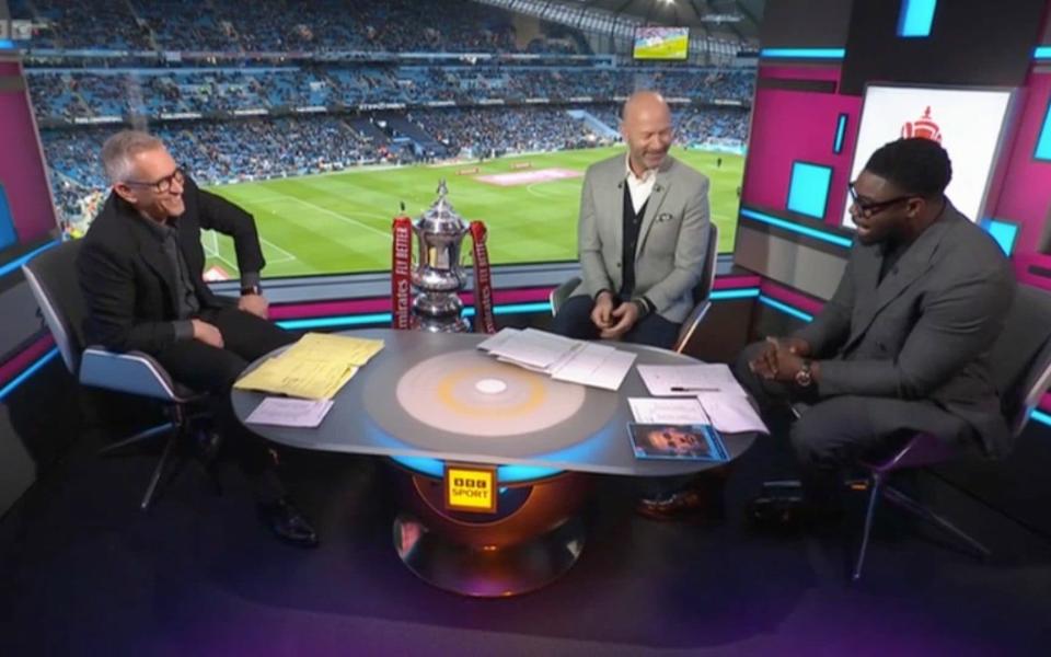 Gary Lineker presenting BBC's FA Cup coverage of Man City vs Burnley - Gary Lineker returns doing what he does best: sticking to the football - BBC