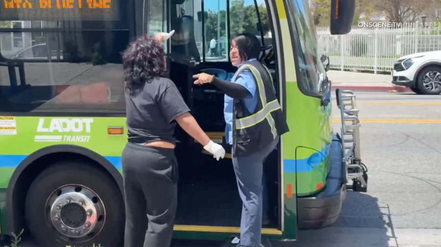 Bus driver violently attacked by homeless woman in L.A.