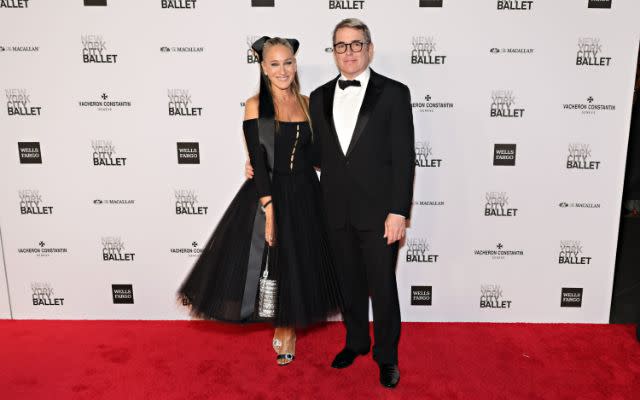 NEW YORK, NEW YORK – OCTOBER 05: Sarah Jessica Parker and Matthew Broderick attend the New York City Ballet 2023 Fall Fashion Gala at David H. Koch Theater, Lincoln Center on October 05, 2023 in New York City. (Photo by Cindy Ord/Getty Images)