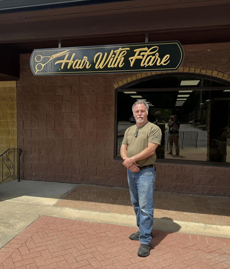 Ken Haggerty, the new owner of Hair With Flare in Danielson.