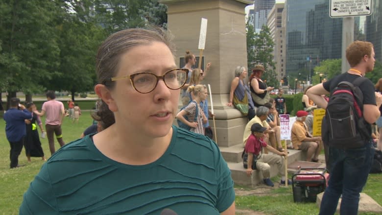 Protesters rally against Ford government at Queen's Park
