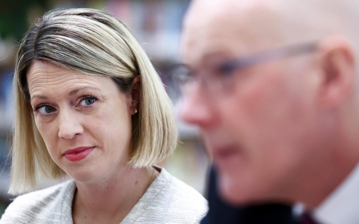 Jenny Gilruth, the education minister, and the First Minister John Swinney