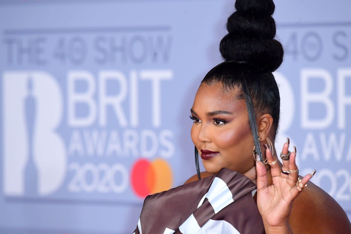 Lizzo pictured at 2020’s Brit Awards (PA Archive)