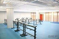 <p>Este es el gimnasio en el que los presos pueden hacer ejercicio.<br>Foto: SIEP </p>