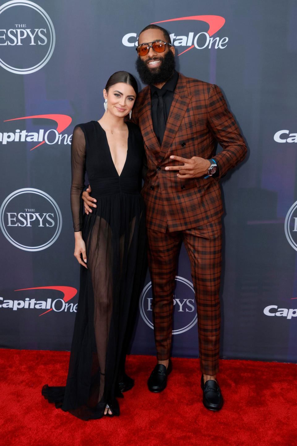 Rachael Kirkconnell and Matt James attend the 2021 ESPY Awards.