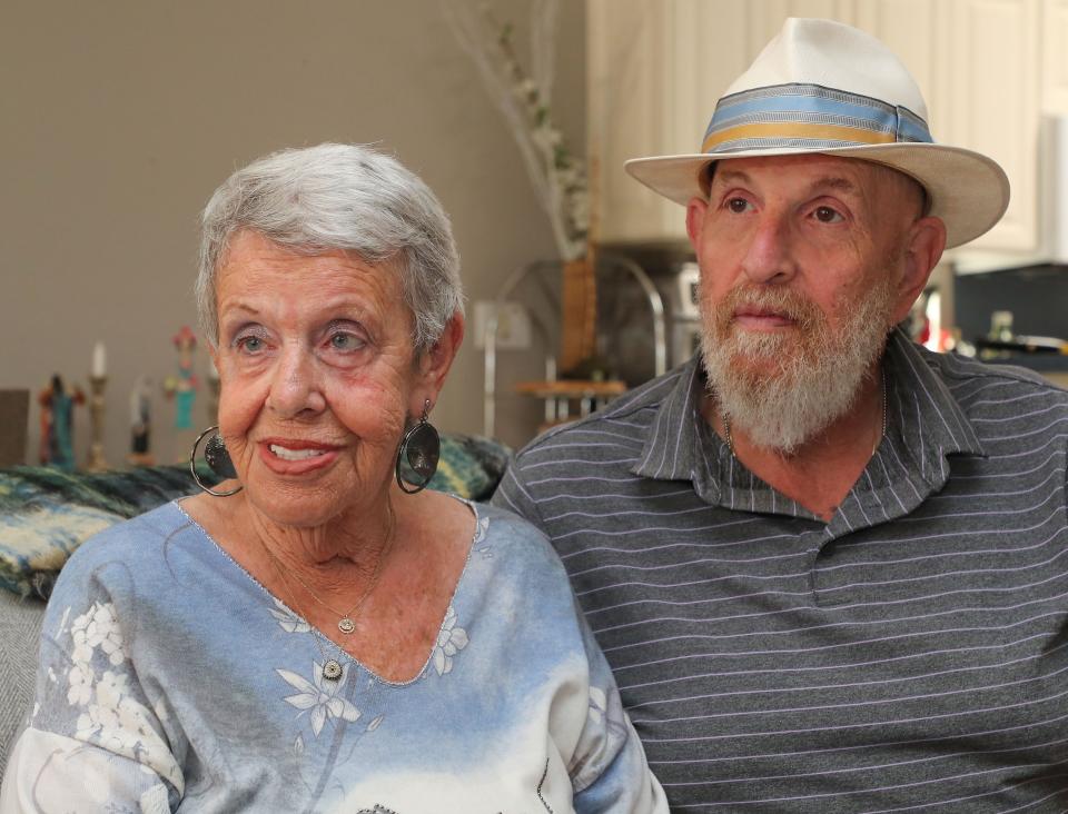 Harriet Rosetto and Mark Borovitz will be featured in the documentary "The Jewish Jail Lady and the Holy Thief,"  which is about their lives and the birth of their spiritual mission to help Jewish addicts and criminals find recovery.  The couple lives in Palm Desert, Calif., June 10, 2022.