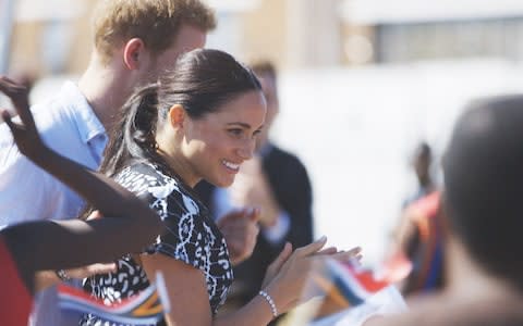 The Duke and Duchess of Sussex during their African Journey  - Credit: ITV