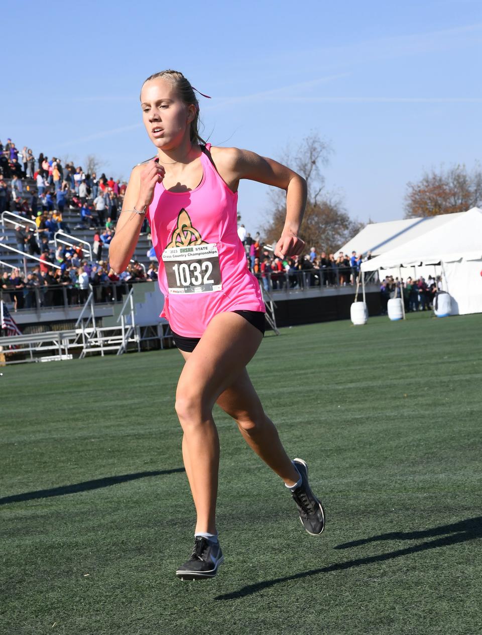 Dublin Jerome's Natalie Fouts placed third in Division I.
