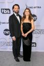 <p><em>The Americans</em> stars and real-life couple Matthew Rhys and Keri Russell attend the 2019 Screen Actors Guild Awards. (Photo: Getty Images) </p>