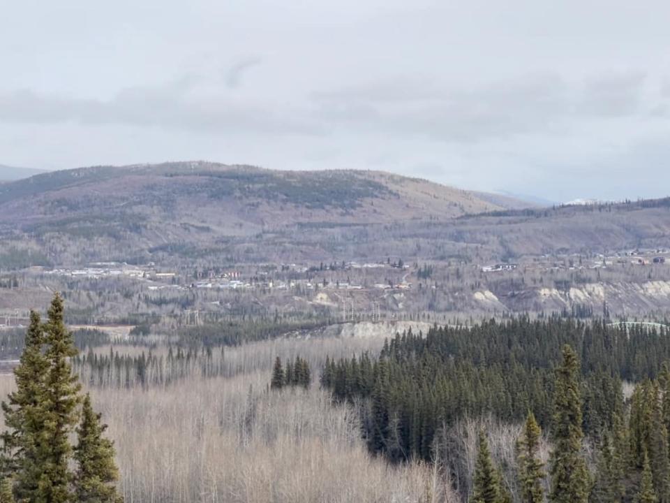 A view of Faro, Yukon, last fall. The two men left Faro at the end of October and were reported missing earlier this month.   (Wayne Vallevand/CBC - image credit)