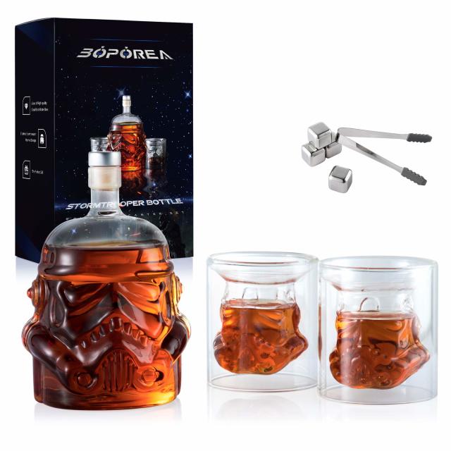 Star Wars Gifts Inspired Mandalorian Rocks Glass & Star Wars Shot Glass Set  of 2: Engraved Star Wars Gift for Him, Star Wars Whiskey Glass 