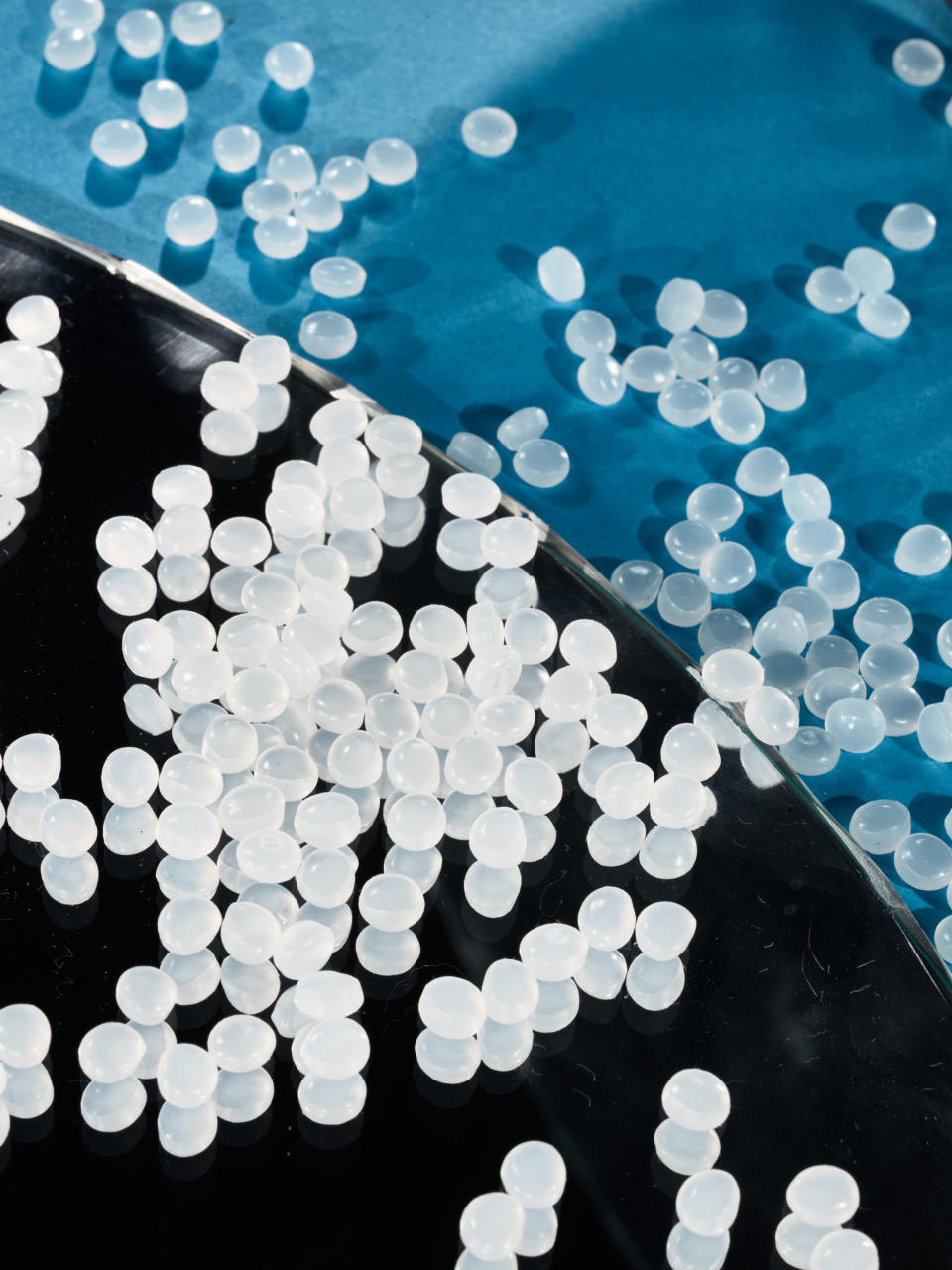 Image: Samples of the plastic pellets that Royal Dutch Shell produce at their plant in Beaver County, Pa. (Ross Mantle / New York Times via Redux file)