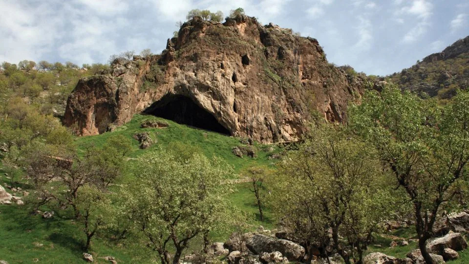 Shanidar cave in Iraqi Kurdistan was first excavated in the 1950s. The remains of more than 10 Neanderthals have been found there. - Graeme Barker
