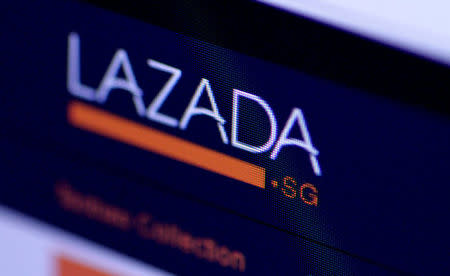 FILE PHOTO: The Singapore Lazada website is seen in this illustration photo June 20, 2017. REUTERS/Thomas White/Illustration/File Photo