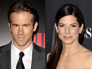 Ryan Reynolds and Sandra Bullock. Photo: O'Neill-White/INF; Peter Brooker/REX USA