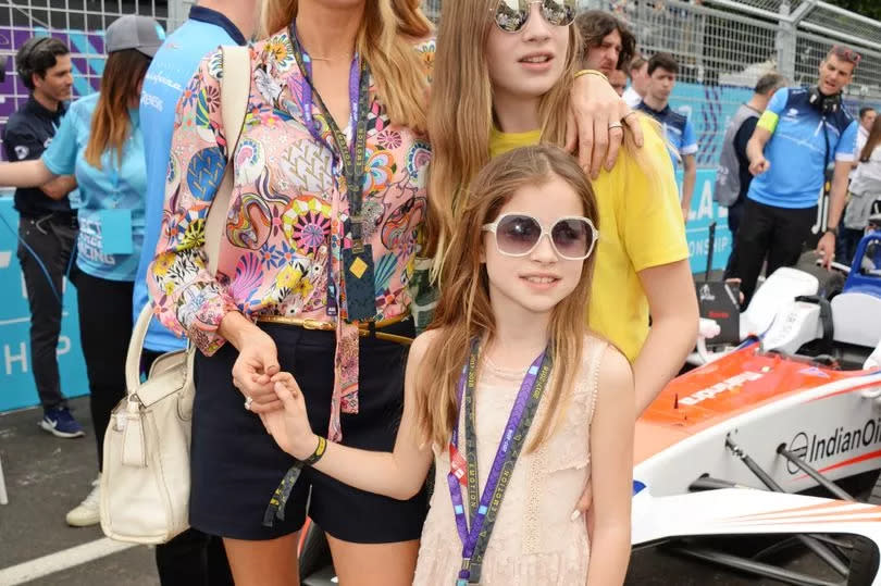Tess Daly and her daughters