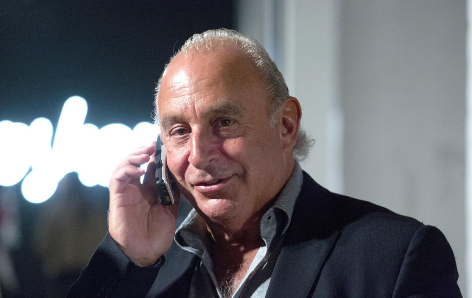 Billionaire Sir Philip Green took a £1.2bn dividend payment from now-collapsed Arcadia in 2005. Photo: Press Association