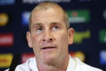 Rugby Union - England Press Conference - Marriott Worsley Park - 8/10/15 England head coach Stuart Lancaster during the press conference Action Images via Reuters / Henry Browne Livepic