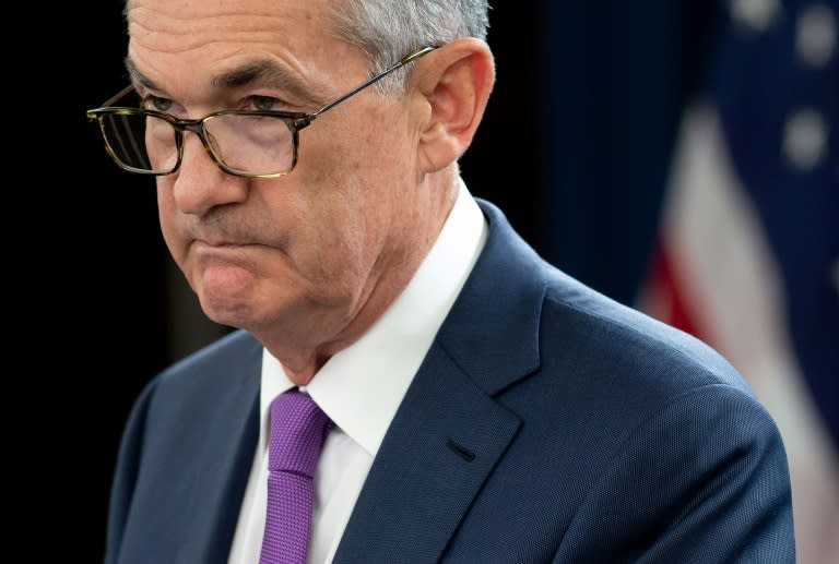 Federal Reserve Chairman Jerome Powell, pictured in September 2018, said in a speech in New York that interest rates remained "low by historical standards" and still provided stimulus to the economy