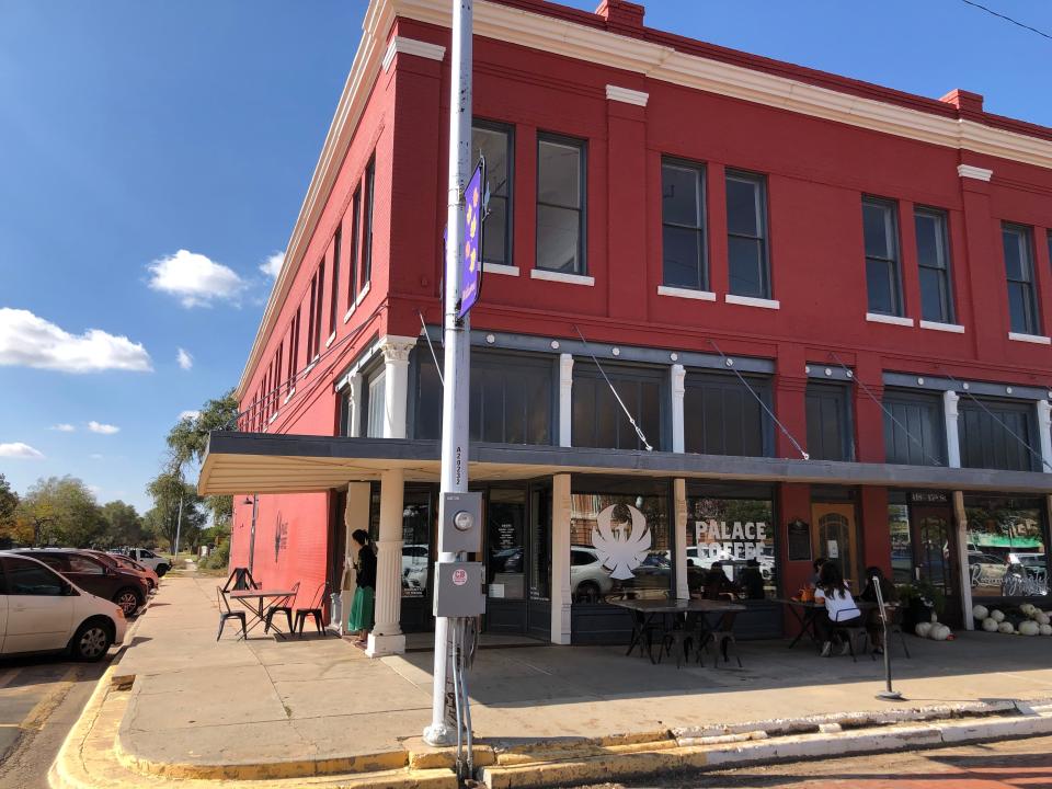 It all started in Canyon on the historic Main Street Square. Owners Patrick and Krystal Burns, named the coffee shop Palace in honor of the Palace Hotel which was once housed in the historic building.