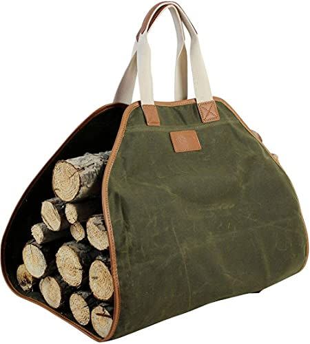 68) Canvas Log Carrier Bag