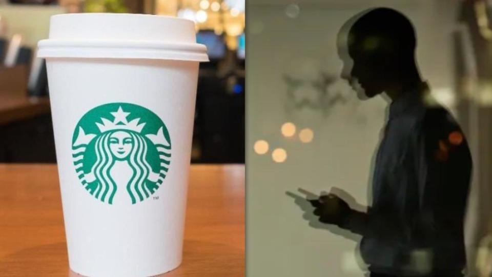 星巴克（Starbucks）等歐美大型公司「AI監控員工聊天」。（圖左／翻攝自 CNBC、圖右／shutterstock 達志影像）
