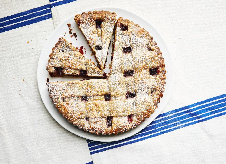 Cranberry Linzer Tart