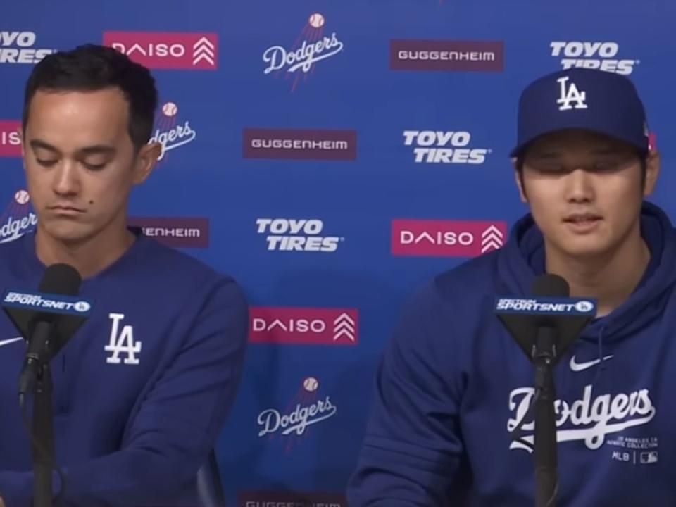 大谷翔平前翻譯水原一平涉賭案震驚各界，大谷翔平親自召開記者會說分明，律師認這場記者會有助讓大谷「全身而退」。