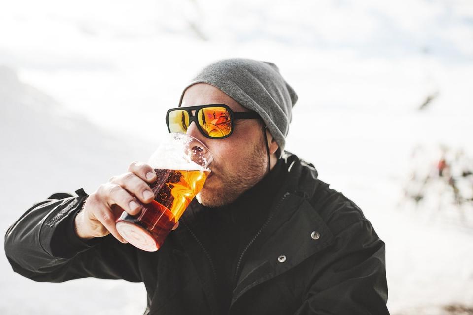 Alcohol is a common feature of ski holidays (Getty Images)