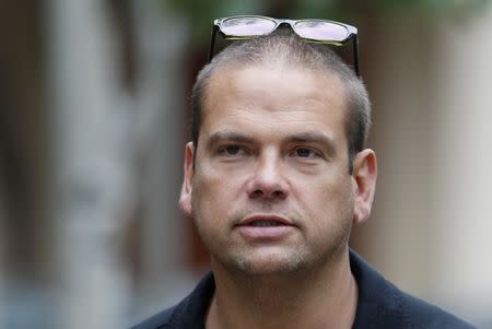 Lachlan Murdoch, son of Rupert Murdoch, 21st Century Fox CEO, arrives at the annual Allen and Co. conference at the Sun Valley, Idaho Resort July 11, 2013. REUTERS/Rick Wilking