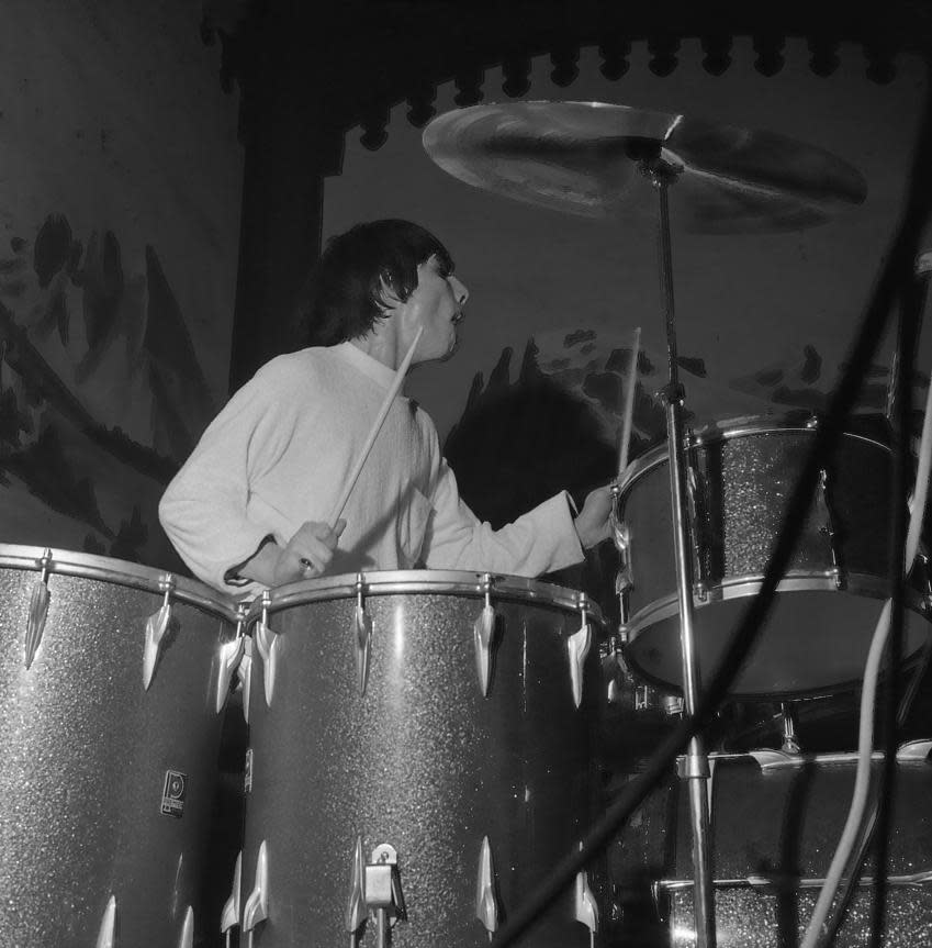 Watford Observer: A close up of the late Keith Moon on drums