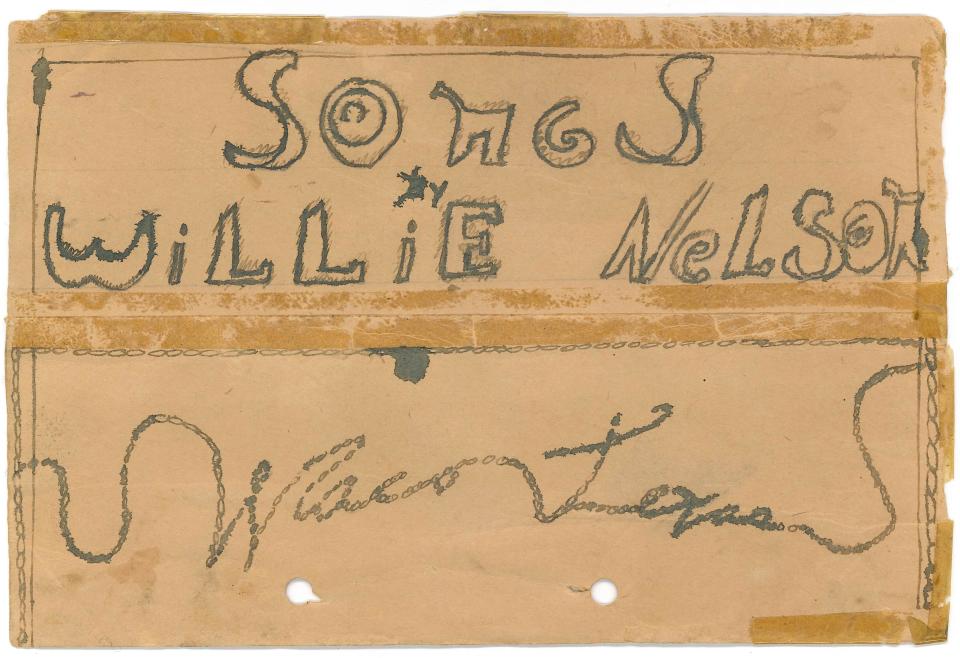Songs by Willie Nelson cover (Courtesy of The Wittliff Collections, Texas State University/Courtesy of HarperCollins Publishers)