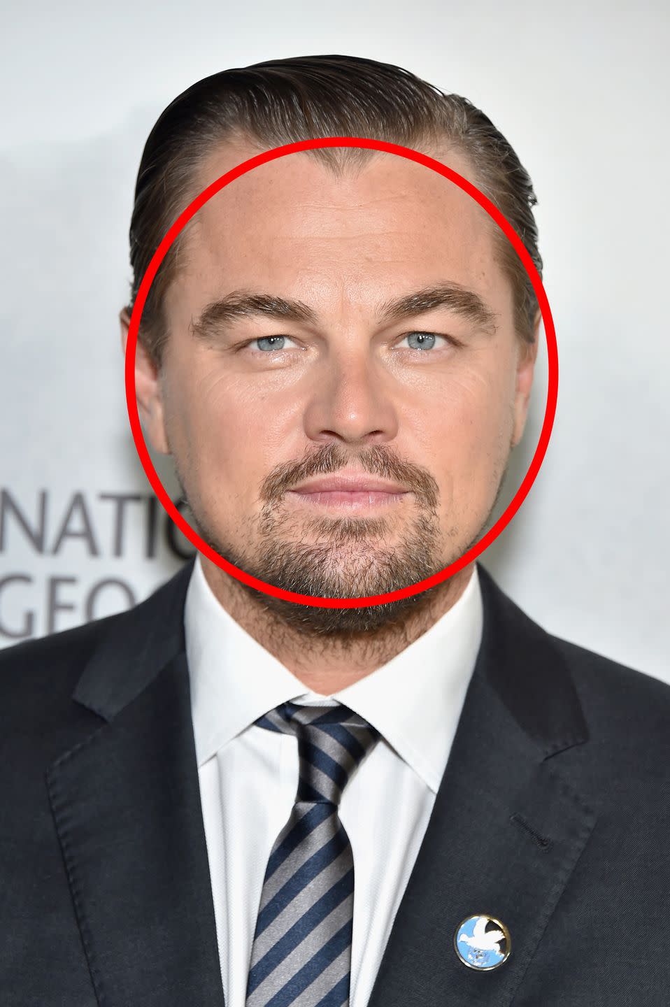 <p>Pasamos a la antítesis, los caballeros de cara redonda como es el caso de Leonardo DiCaprio. La frente y la mandíbula son ligeramente más estrechos que la parte de los pómulos, lo que da una sensación de círculo (que tampoco tiene que ser como hecho con un compás). Son rostros más aniñados a los que les sienta bien un poco de tupé, las cejas más tupidas, las barbas en degradé, las perillas... cualquier cosa que les proporcione líneas rectas.</p>